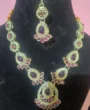 The 'Shaam-e-Mehfil' Grand Jewel Necklace & Maang Tikka Set 2 MigKart.com